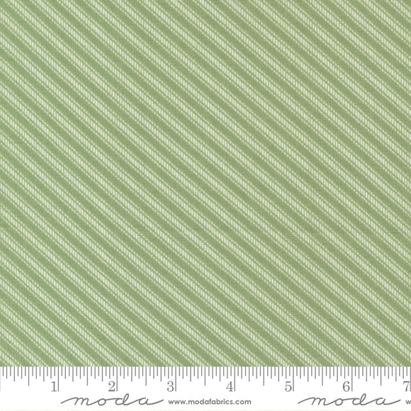Dwell Grass Ticking Stripe Yardage 55274-17 by Camille Roskelley