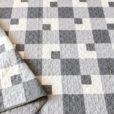 Farmhouse Plaid Quilt Kit by Aqua Paisley Studio - Gray or Pink