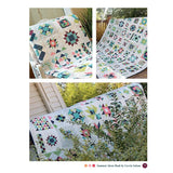 Modern version of Carrie Nelson's Summer Moon sampler quilt.