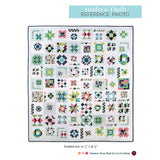 Modern color way of Carrie Nelson's Summer Moon sampler quilt