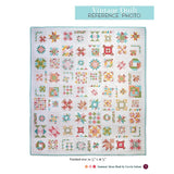 Vintage color way of Carrie Nelson's Summer Moon sampler quilt.