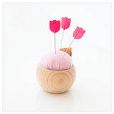 Tulip Thin Cellulose Head Pins Pink
