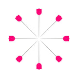 Tulip Thin Cellulose Head Pins Pink
