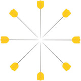Tulip Thin Cellulose Head Pins Yellow