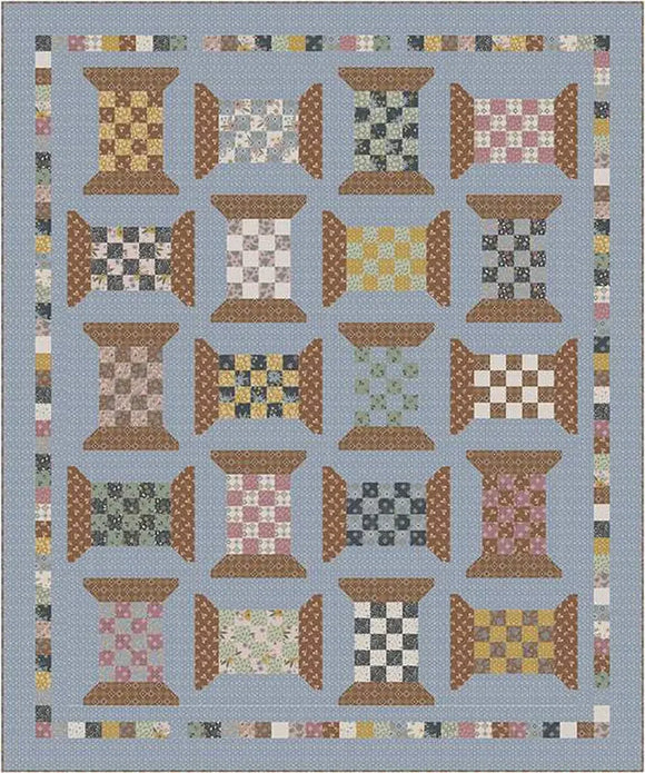 Checkered Spools Quilt Kit