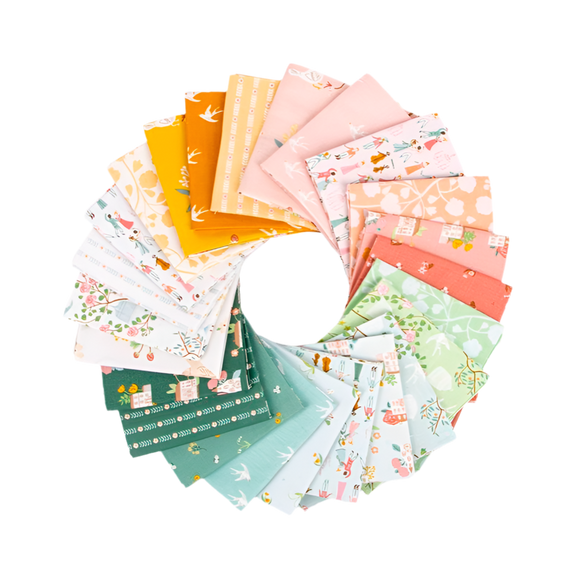 Emma Fat Quarter Bundle Citrus & Mint Designs