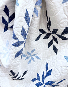 Peppermint Twist in Blue Quilt Kit by The Pattern Basket