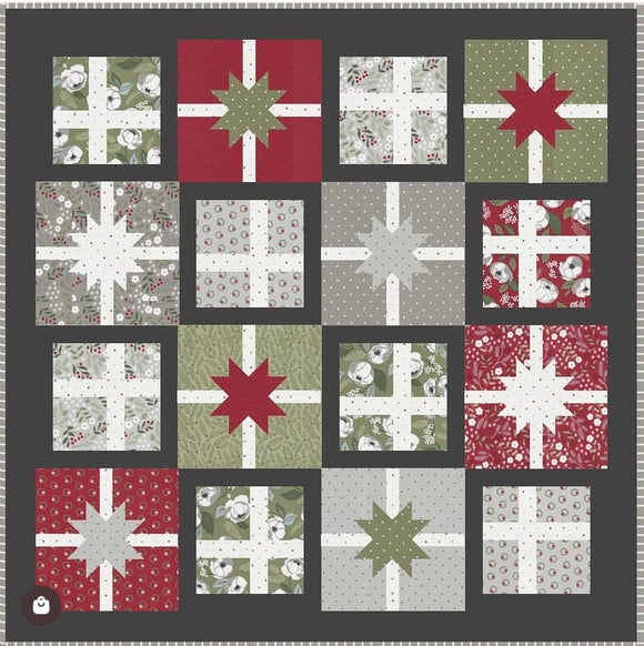 Hustle and Bustle Quilt Kit by Lella Boutique  - Dark Background