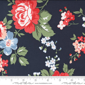 Dwell Navy Cottage Yardage 55270-12 by Camille Roskelley