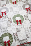 Good Tidings Quilt Kit by Lella Boutique for Moda Fabrics with Christmas Eve Fabric wreath quilt 
