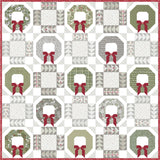 Good Tidings Quilt Kit by Lella Boutique for Moda Fabrics with Christmas Eve Fabric wreath quilt
