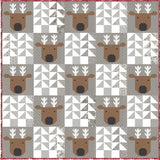 Reindeer Xing Quilt Kit by Lella Boutique for Moda Fabrics with Christmas Eve Fabric