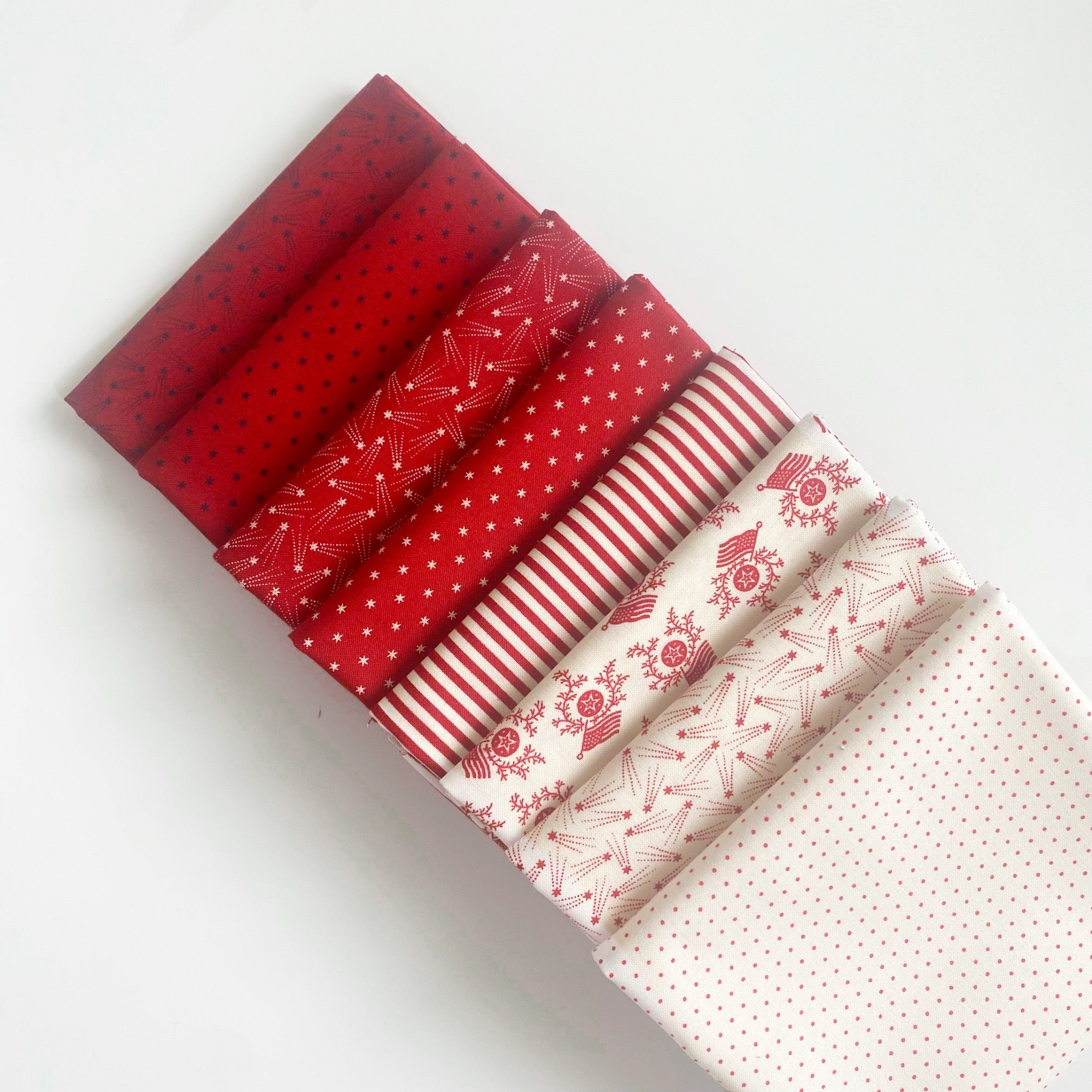Red and White and Blue Patriotic Fat Quarter Bundle