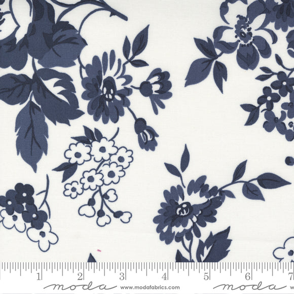 Dwell Cream & Navy Cottage Yardage 55270-22 by Camille Roskelley