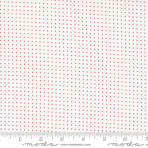 Dwell Cream & Red Pin Dot Yardage 55276-11 by Camille Roskelley