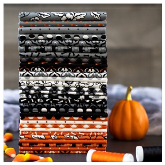 MIDNIGHT MAGIC 2- Moda Halloween fabric- all cotton-fat quarter bundle 30 fqs by April store Rosenthal-24100AB